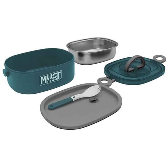 Φαγητοδοχείο Must 2 σε 1 Ανοξείδωτο με Πιρούνι-Κουτάλι 750ml image 2