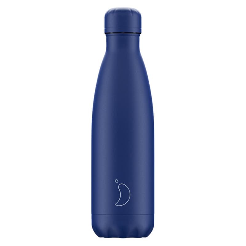 Μπουκάλι Θερμός Chillys Bottle All Matte Blue Φ7x26 Ανοξείδωτο 500 ml