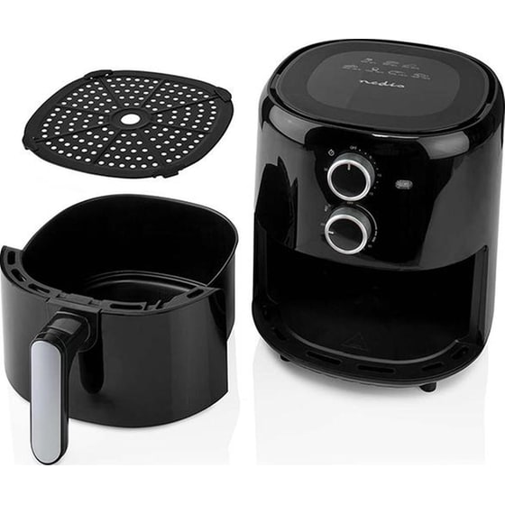 NEDIS KAAF130BK με Αποσπώμενο Κάδο 1500 W 3 L Μαύρο Φριτέζα Αέρος image 6