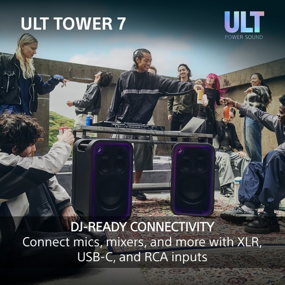 Party Speaker Sony ULT Tower 7 420W - Black image 8