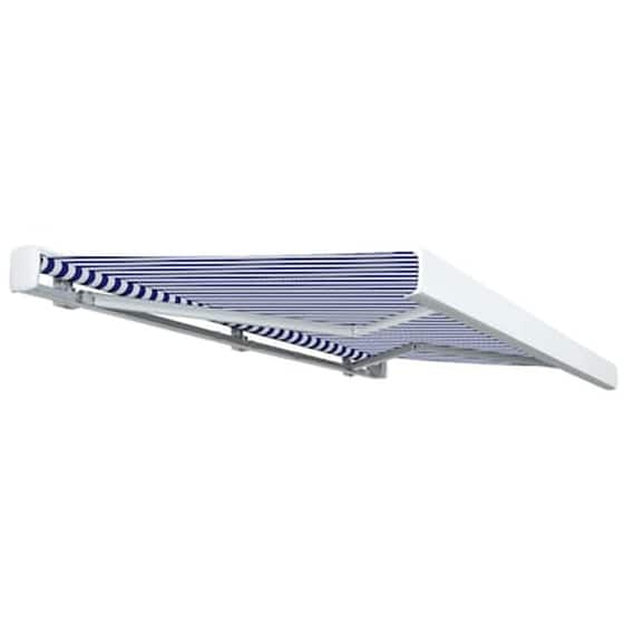 Τέντα Vidaxl Κασετίνα με Μοτέρ 400x300cm - Λευκό/Μπλε image 3