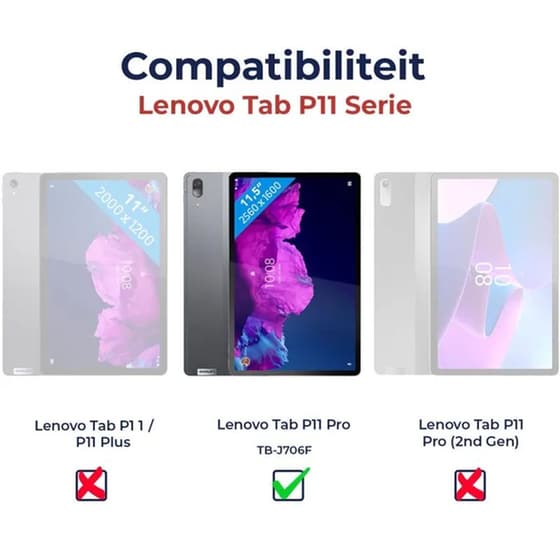 Προστατευτικό Οθόνης Lenovo Tab P11 Pro - Rosso Tempered Glass Screen Protector 9h image 2