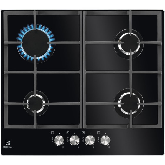 ELECTROLUX KGG6426K Gas on Glass 59 cm Μαύρο Εστία Αερίου Αυτόνομη image 0