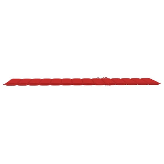Ξαπλώστρα VidaXL από Μπαμπού 200x130x24-87 cm - Κόκκινη/Καφέ image 9