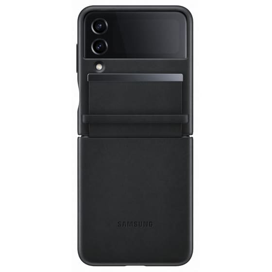 Θήκη Samsung Galaxy Z Flip 4 - Samsung Flap Leather Cover - Black image 7