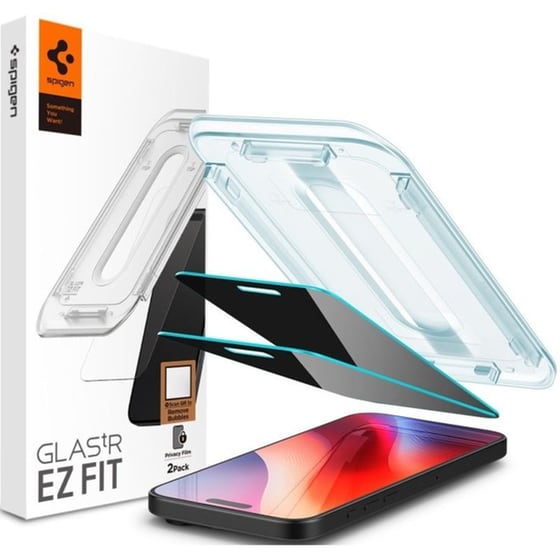 Προστατευτικό οθόνης Apple iPhone 16 Pro - Spigen Privacy Tempered Glass Glas.tr Ez Fit Απορρήτου Οθόνης 0.2 mm 9h image 0