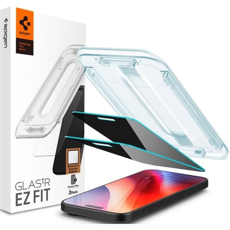 SPIGEN Προστατευτικό οθόνης Apple iPhone 16 Pro - Spigen Privacy Tempered Glass Glas.tr Ez Fit Απορρήτου Οθόνης 0.2 mm 9h