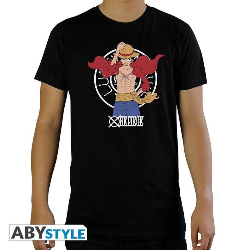 ABYSTYLE T-shirt Abystyle One Piece New World Luffy - Μαύρο