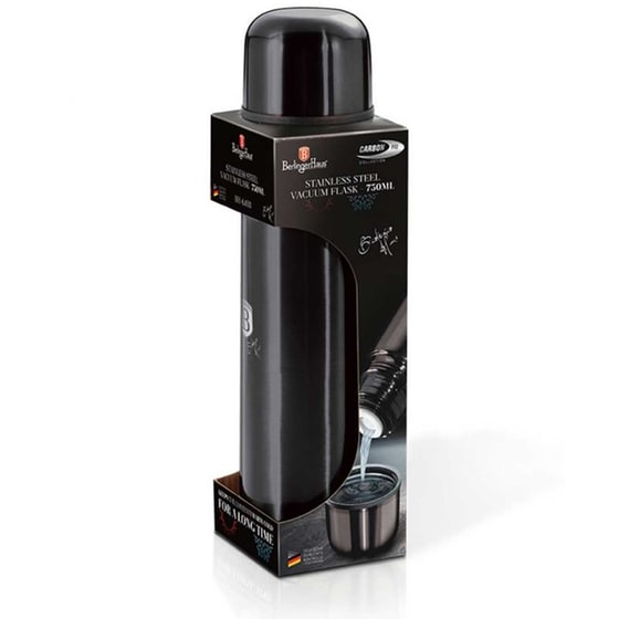 Μπουκάλι Θερμός Berlinger Haus Ανοξείδωτο Μαύρο 500ml image 3