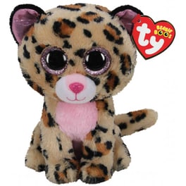 Λούτρινο TY Λεοπάρδαλη Καφέ/Ροζ 15cm Beanie Boos