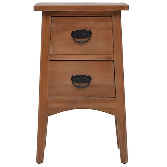 Κομοδίνο Vidaxl Από Μασίφ Ξύλο Ελάτης 40x29x68 cm - Καφέ image 1