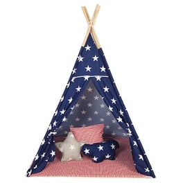 Baby Adventure Παιδική Σκηνή Teepee Gray Star Br75042 - Δώρο 3 Διακοσμητικά Μαξιλάρια