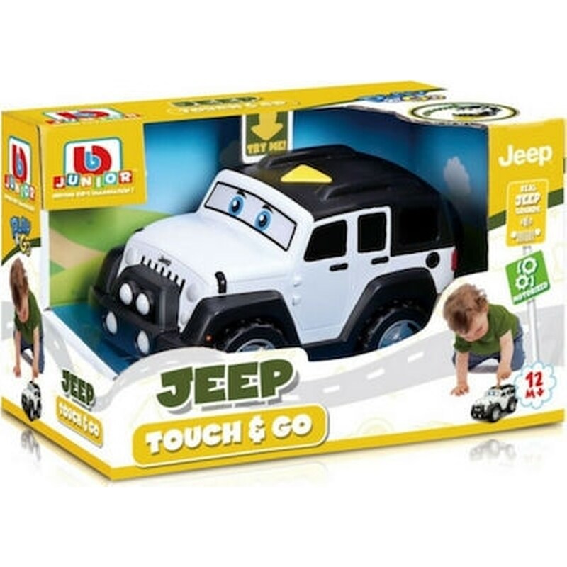 Bburago Junior Touch And Go Jeep Wrangler Unlimited Τζιπ Με Ήχο Εκπαιδευτικό