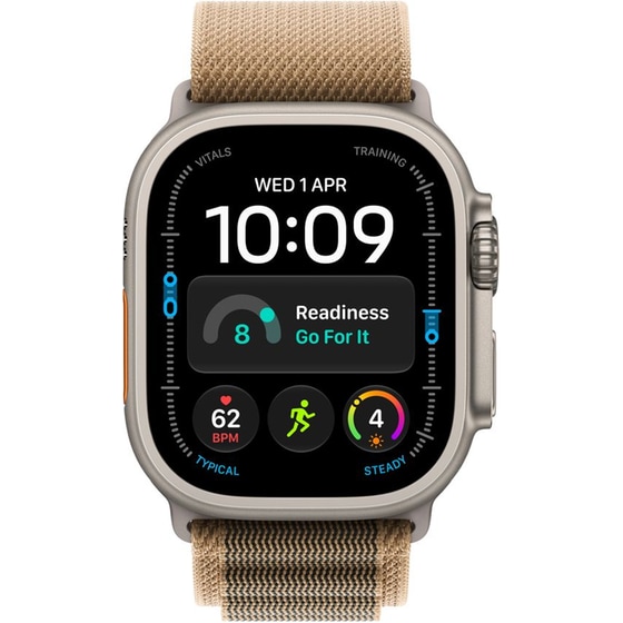 Apple Watch Ultra 4 GPS + Cellular 49mm Natural Titanium Case with Desert Alpine Loop - S image 2
