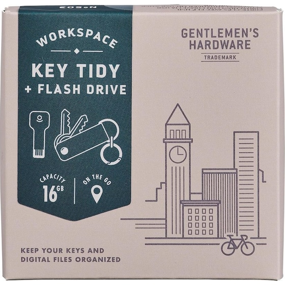 Gentlemen's Hardware Key Tidy Μπρελόκ Κλειδιών με 16GB USB Type A image 1