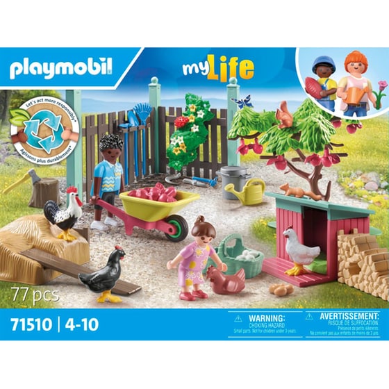 PLAYMOBIL® My Life Κήπος εξοχικού σπιτιού με κοτέτσι (71510) image 3