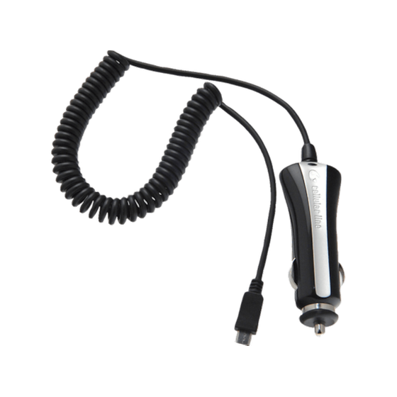 Φορτιστής Αυτοκινήτου Cellular Line με microUSB - Μαύρο image 0