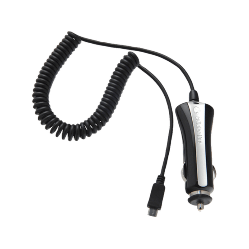 Φορτιστής Αυτοκινήτου Cellular Line με microUSB - Μαύρο