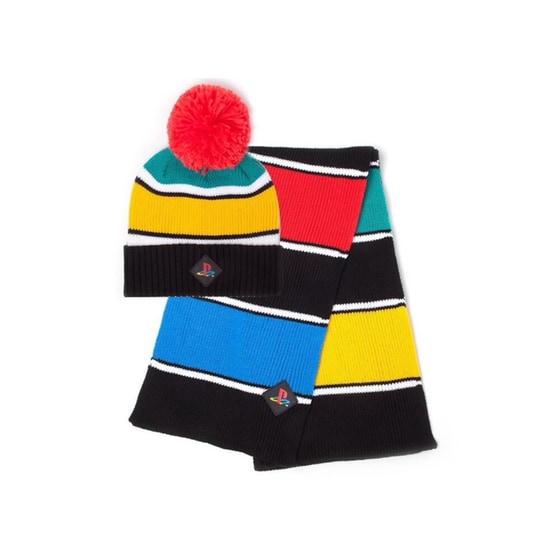 Σετ Σκούφος & Κασκόλ Difuzed Playstation - Retro Colors image 0