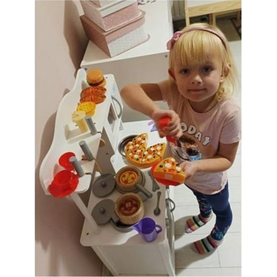 Σετ Παιδικά Kruzzel Fast Food 42 Τεμαχίων Με Μαχαιροπίρουνα, Με Velcro, 21x21x10 cm image 7