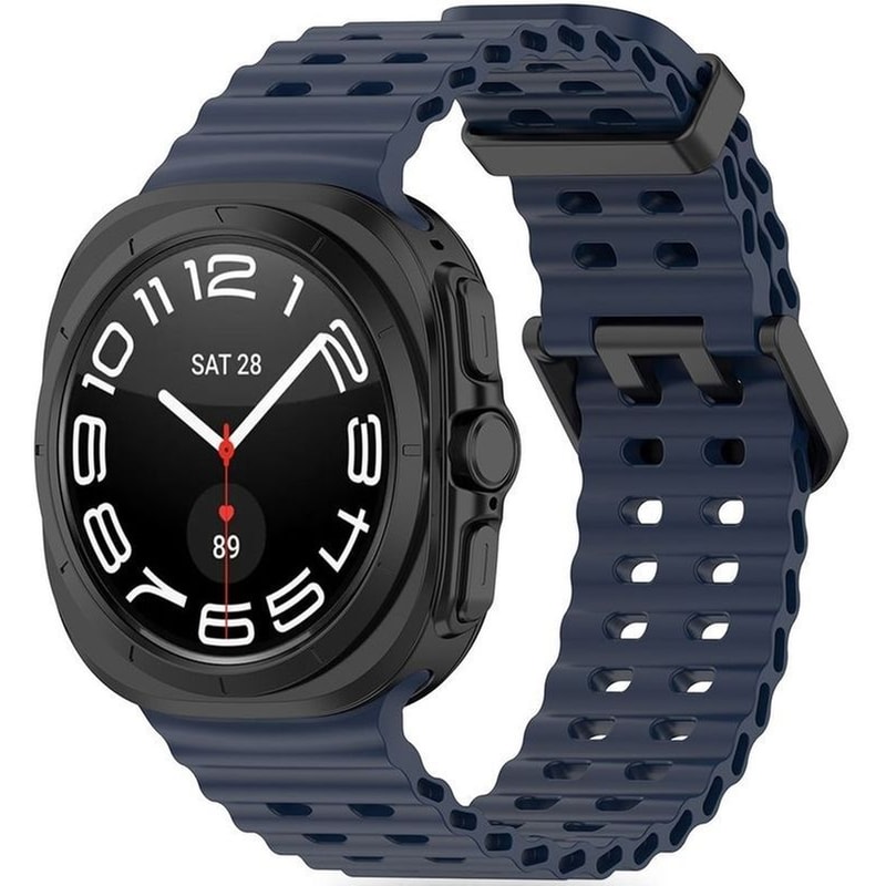 Λουράκι Samsung Galaxy Watch Ultra 47mm - Tech-protect Iconband Pro Σιλικόνης - Navy (5906302312306)