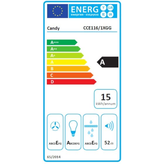 CANDY CCE1161XGG 60cm Inox Απορροφητήρας Καμινάδα image 1