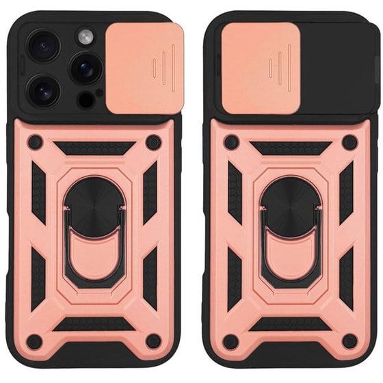 Θήκη Apple iPhone 16 Pro - Sonique Ring Armor CamPro - Ροζ Χρυσό image 0
