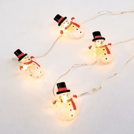 Χριστουγεννιάτικη Γιρλάντα Aca Decor 15 LED Snowman