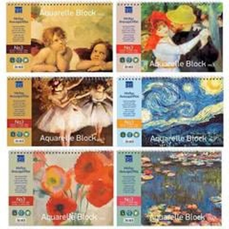 Next Μπλοκ Ακουαρέλας Νο 4 30x40εκ. 12φύλ.