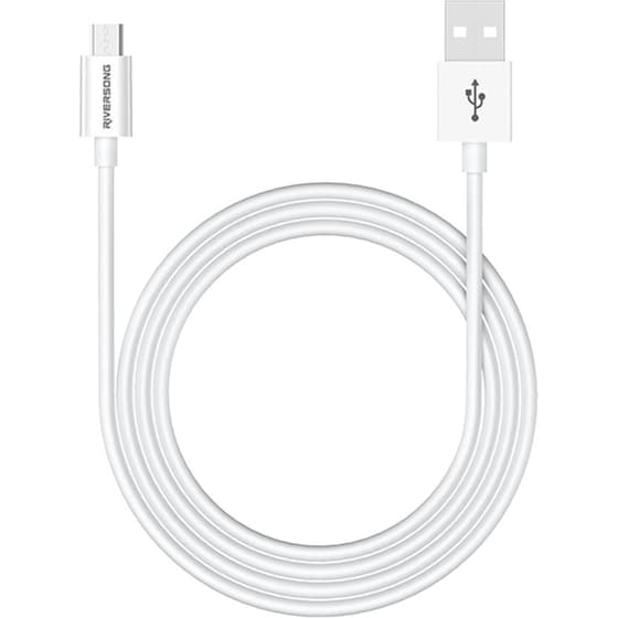 Καλώδιο Rirversong USB σε Micro USB 1.2m - Λευκό image 0