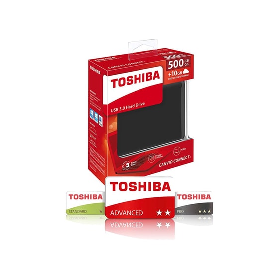 Εξωτερικός σκληρός δίσκος Toshiba Canvio Connect II 500GB 2.5" USB 3.0 Μαύρο image 4