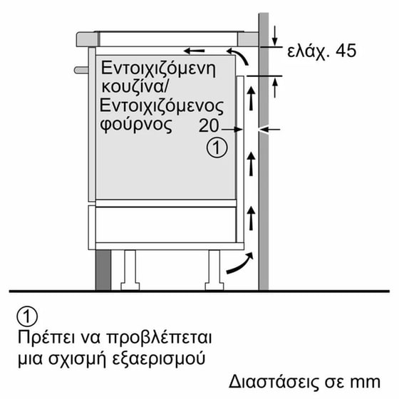 NEFF B1ACC2AN3 & T36FBE1L0 71 Lt Inox Eντοιχιζόμενο Σετ Φούρνος και Εστία image 16