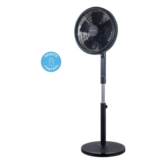 SINGER 7020/01BL Ανεμιστήρας Δαπέδου 55W 40cm με Τηλεχειριστήριο image 2