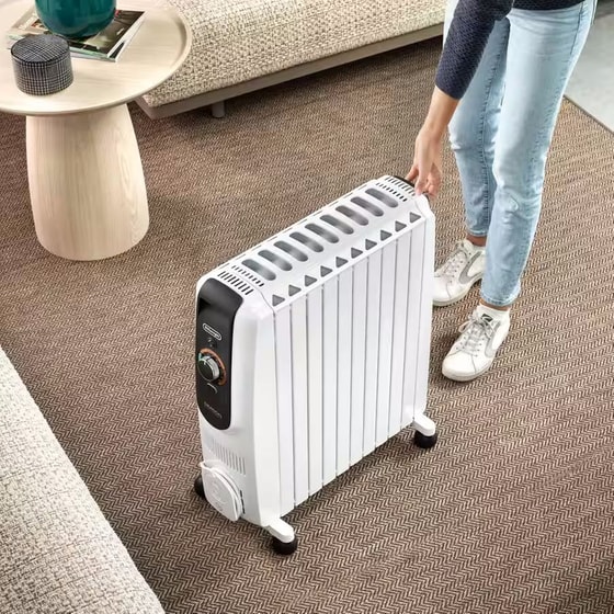 DELONGHI TRD51025 Dragon EasyTronic Καλοριφέρ Λαδιού 2500W Λευκό image 7