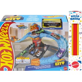 Παιχνιδολαμπάδα Hot Wheels City Πίστες με Θηρία (3 Σχέδια)