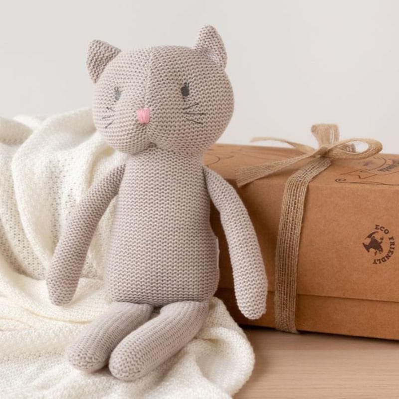 KIOKIDS Λούτρινο Ζωάκι Kiokids Cotton Friends Γατάκι