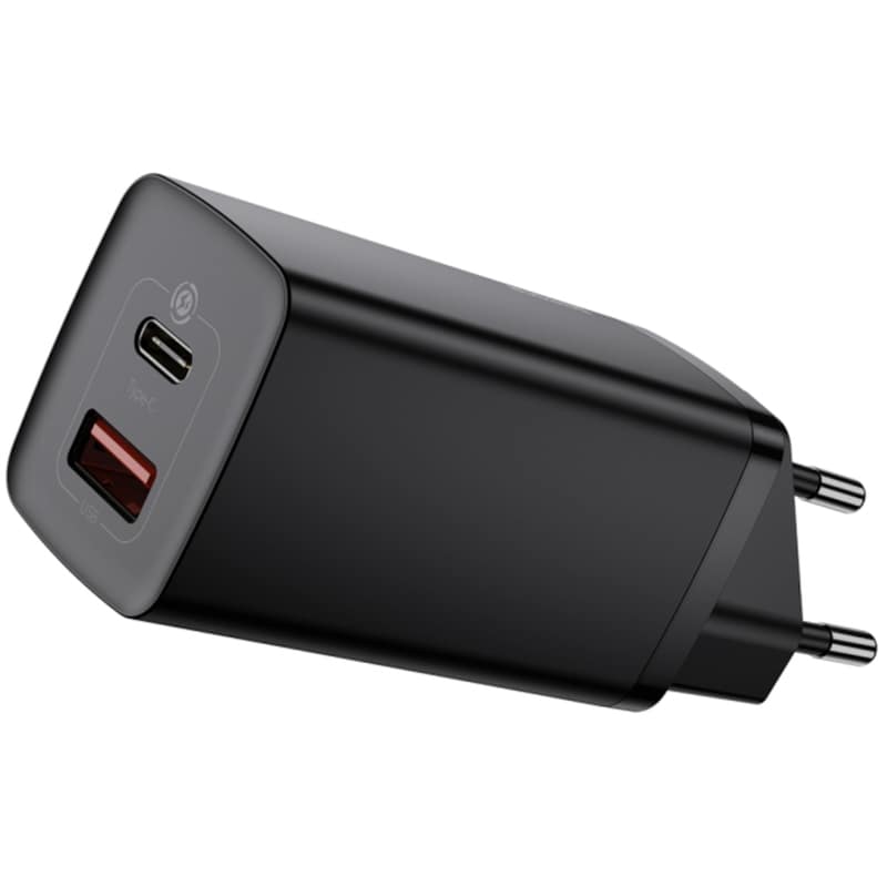 Φορτιστής Πρίζας Baseus 2 port Usb-C,Usb 65W - Black