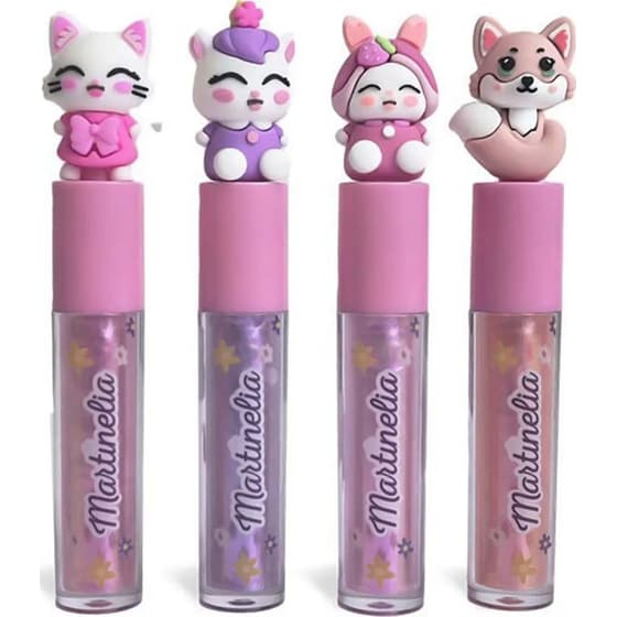 Martinelia Flavoured Friendly Animal Lip Gloss Peach 3ml 1 Τμχ - Τυχαία Επιλογή Σχεδίου image 0