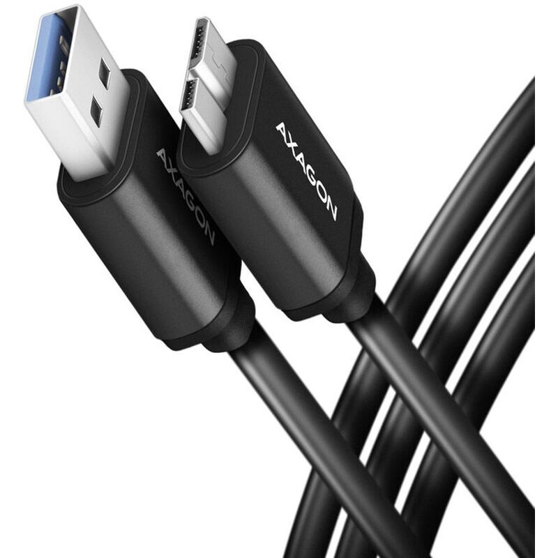 Καλώδιο δεδομένων Axagon BUMM3-AM10AB micro USB USB-A - Μαύρο