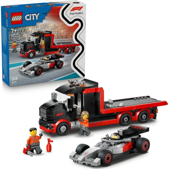 LEGO® City Εκθεσιακό Φορτηγό F1® με Αγωνιστικό Αυτοκίνητο Audi F1® (60493) image 4
