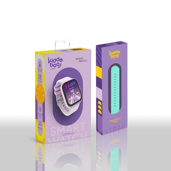 Smartwatch Kiddoboo 2.0 44mm - Lilac + Mint Strap image 3