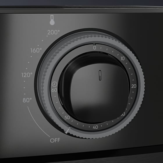 AEG AF5-1-4GB με Αποσπώμενο Κάδο 1350W 2.5 L Μαύρο Φριτέζα Αέρος image 3