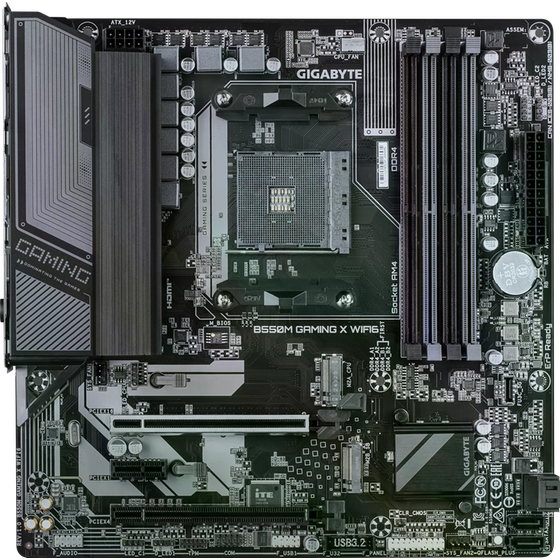 Μητρική Gigabyte Gaming X WIFI6 B550 με AMD AM4 Socket MATX image 1