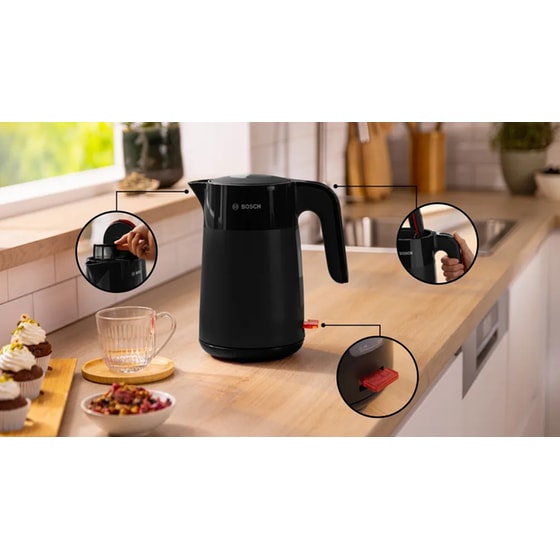 BOSCH MyMoment TWK2M163 2400 W 1.7 L Μαύρο Βραστήρας image 2