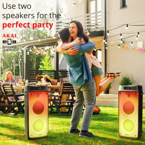Party Speaker Akai Party Box 810 50W Karaoke - Μαύρο image 13