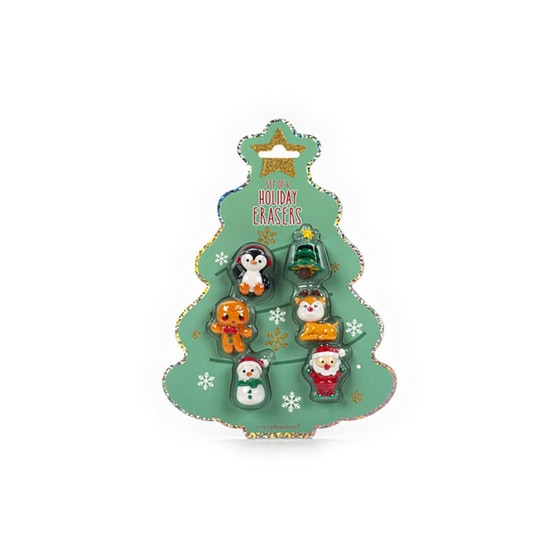 Γόμες Xmas Tri-Coastal (6 Τεμάχια) image 0