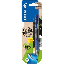 Στυλό Gel Pilot G-2 Rollerball 0.7mm Μπλε (+1 Ανταλλακτικό)