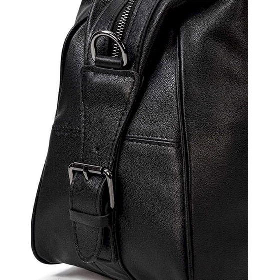 Σακ Βουαγιάζ Δερμάτινο Amber Μαύρο image 1