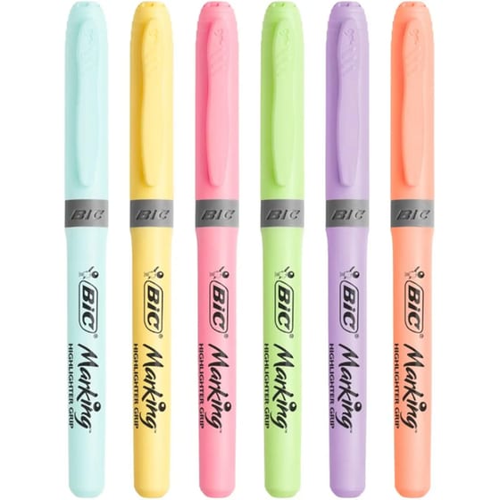 Μαρκαδόρος Υπογράμμισης Bic Grip Pastel 1.5 mm (1 Τεμάχιο) image 0