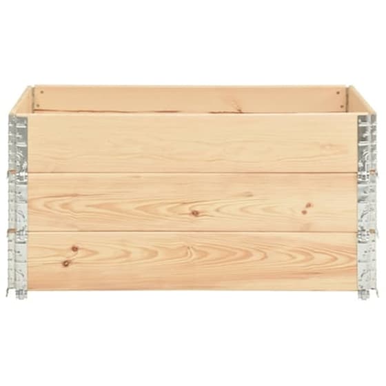 Vidaxl Παρτέρια Υπερυψωμένα 3 Τεμ. 80x120 Εκ. Από Μασίφ Ξύλο Πεύκου image 2